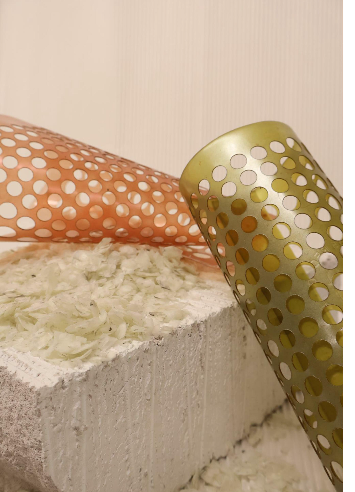 Perforated scale composite panels